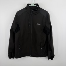 Reebok QuickTrip Softshell Jacket Mens Medium Black Full Zip Uniform Workwear