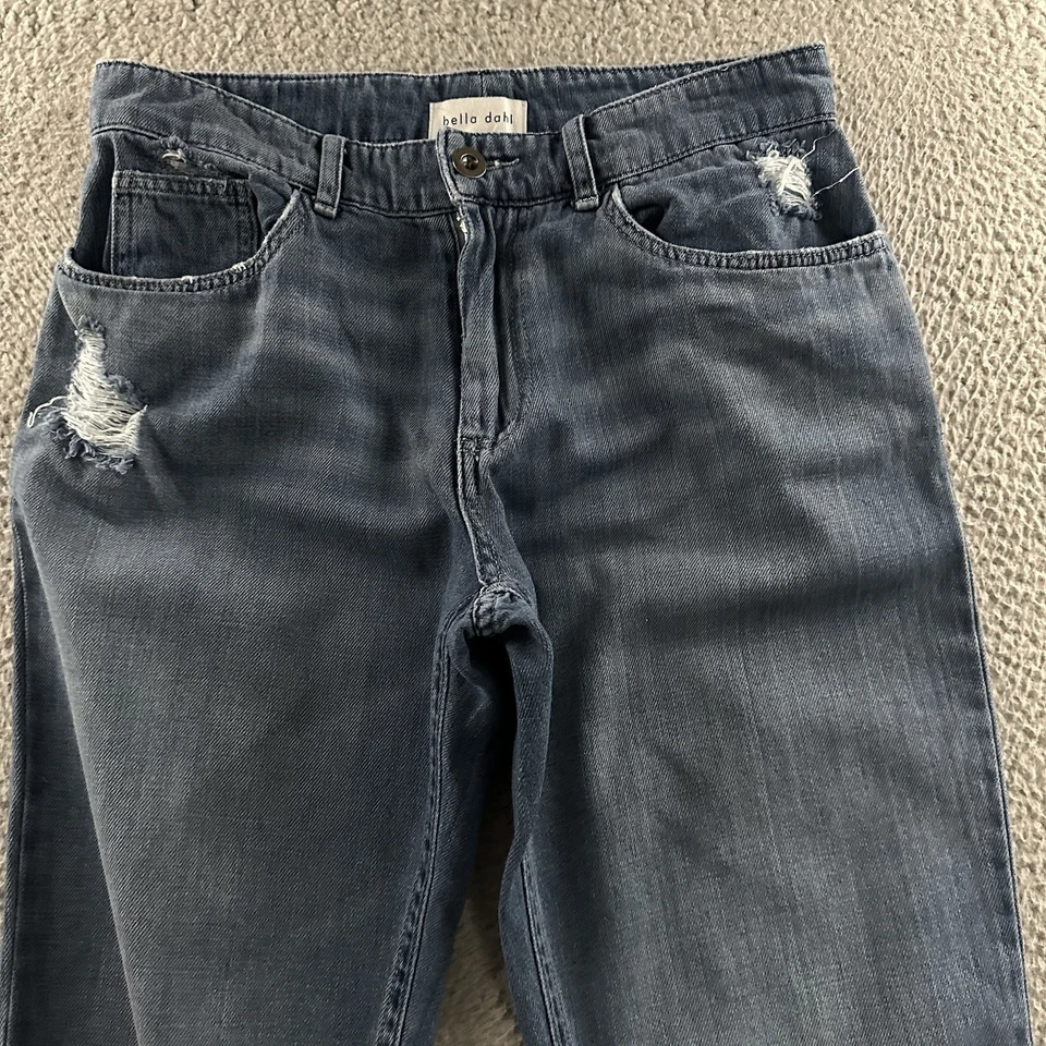 Женские джинсы Bella Dahl синие размер 26 средняя посадка сужающиеся искусственно состаренная хлопковая смесь - Изображение 2 из 4