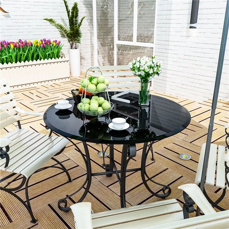Glass Black Contemporary/Modern Tables for sale | eBay