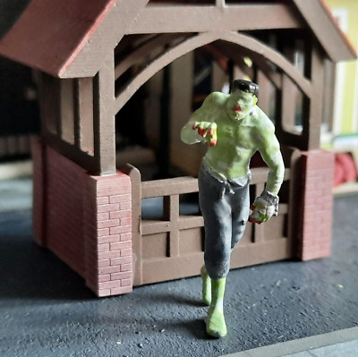 Oo Scale Statue OO GAUGE FRANKENSTEINS MONSTER FIGURE HAND PAINTED HALLOWEEN SPOOKY ...