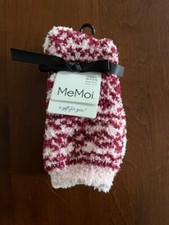 MeMoi Women's Snowflake Fairisle Cozy Crew Socks Size 9-11