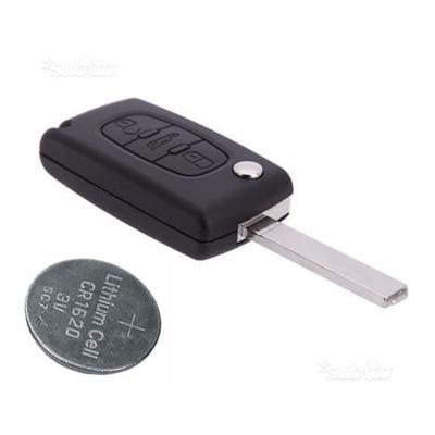 Guscio cover scocca chiave telecomando PEUGEOT 307 308 207 2 tasti portabatteria