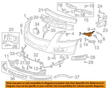 Cadillac GM OEM 13-16 XTS Front Bumper Grille Grill-Side Retainer Left 22972525