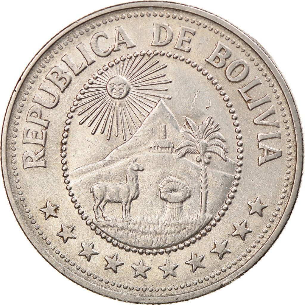 海外古銭　1875年　ボリビア　un boliviano コイン 海外古銭 1875年 ボリビア un boliviano コイン 海外古銭 1875年
