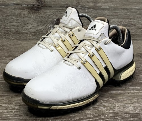 Adidas Tour 360 Boost 2.0 Mens Size 9 Athletic Golf Soft Spikes White Black | eBay