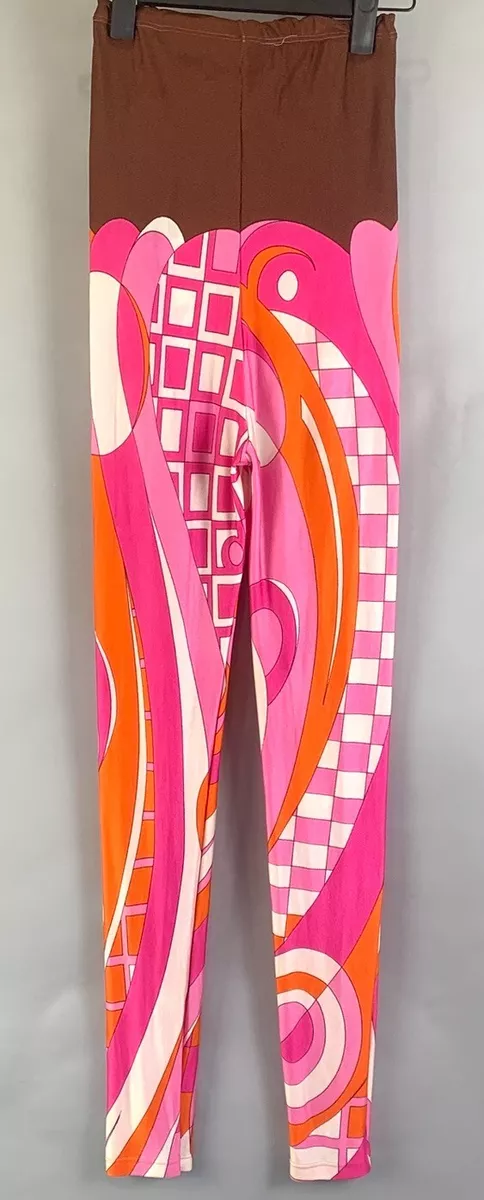 Emilio Pucci Vintage Leggings One Size Nylon Spandex psychedelic