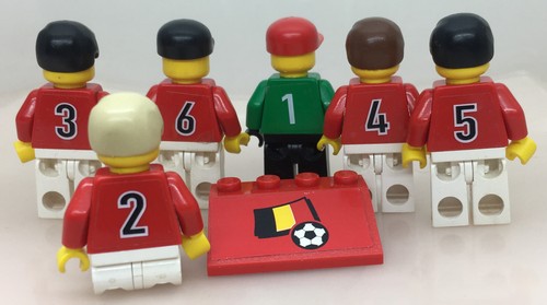 LEGO ® - Minifiguren Fußballer Belgien aus Set 3407 Red Bus - soc030 soc040 ff - Picture 5 of 20