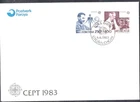 DENMARK FAROE ISLANDS 1983 NOBEL PRIZE HEALTH & MEDICINE ALEX FLEMING FDC UNADD