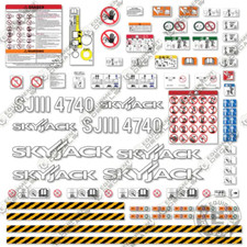 Fits SkyJack SJLLL4740 Decal Kit Scissor Lift Replacement Stickers - 3M Vinyl!