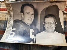 1970 VINCE LOMBARDI NFL FOOTBALL DEATH PHOTO GREEN BAY PACKERS WISCONSIN LEGEND 