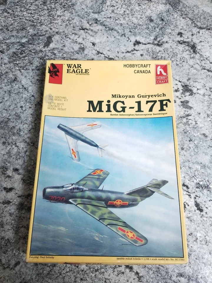1/48 Hobbycraft Mig-17f Mikoyan Guryevich Nuevo Kit Sin Construir HC 1593 Foto 2 de 3