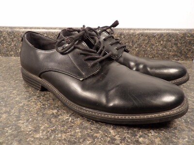 hunters bay leather collection men's dress shoes Hunter's Bay Leather Collection Black Men's Lace-up Formal Shoes Size 12