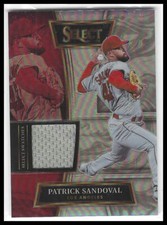 Patrick Sandoval 2022 Panini Select Swatches Holo SP /250 #SELS-PS