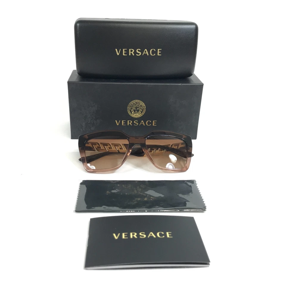 Gafas de sol Versace MOD.4418 533213 marrón trans degradado beige con degradado marrón Foto 2 de 4