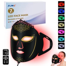 ZJKC 7Colors Red Light Therapy Light Mask Led Phototherapy for Acne Whitening
