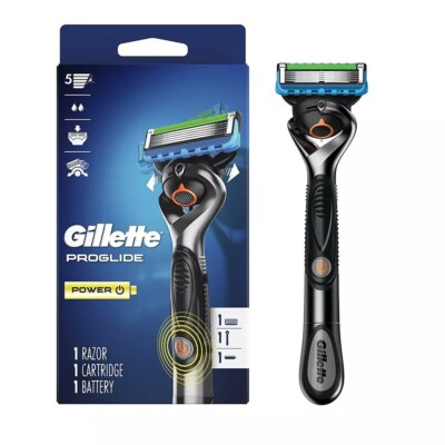 Gillette Fusion5 ProGlide Power Men's Razor, Handle & 1 Blade Refill