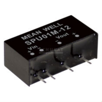 MEANWELL SPU01L-05, DC DC-Wandler, 4,5-5,5V:+5V 200mA 1W