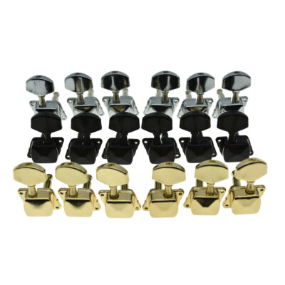 KAISH 3L3R Semi Closed Guitar Tuning Keys Tuners for Acoustic/Electric Guitars