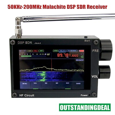 Thicker 3.5'' 50KHz-200MHz Malachite DSP SDR Receiver Malahit SDR Receiver os67