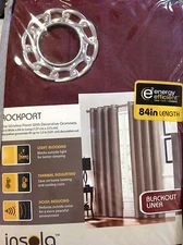 ONE INSOLA ROCKPORT 50" x 84"  Window Panel ~ BRICK~ 