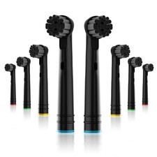 Bamboo Charcoal Replacement Brush Heads Fit for Oral B Electric Toothbrushes, 8