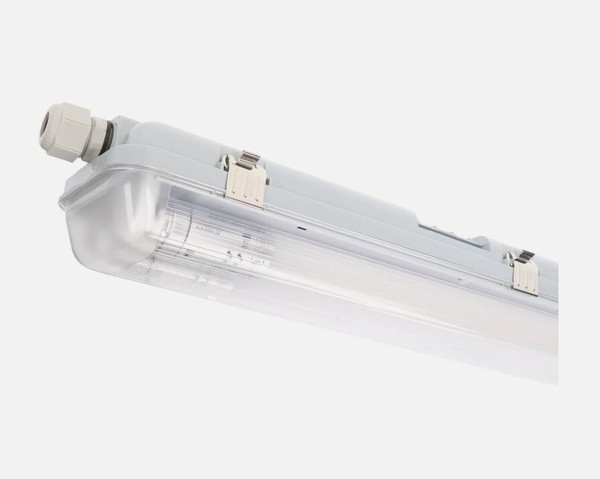 Feuchtraumleuchte Wannenleuchte Mit Led-RöHren 150 Cm 2X 20,5W Neutralweiß Neu-image