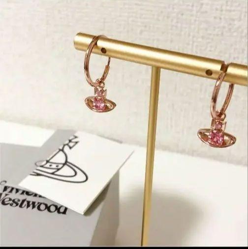 Vivienne Westwood Earrings Pink Gold