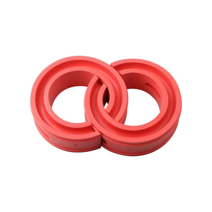 Car Modified Shock Absorber Coil Spring Power Cushion Buffer Red Rubber Type E - Image 3 of 4