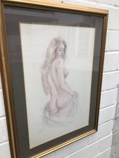 Fernando Brunetti, nudo femminile, disegno originale, disegno, nude woman