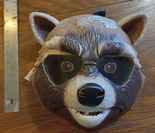 Marvel Guardians of The Galaxy Rocket Raccoon Action Mask Moving Mouth Halloween