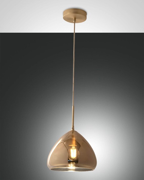 Fabas Luce Pendelleuchte Glow E27 Ø350Mm Messing-image