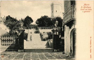 CPA AK Monte S.Giuliano torre del balio e giardino ITALY (540153)