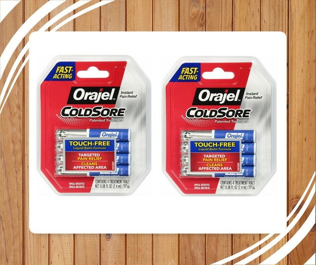 orajel cold sore treatment  vials total exp   shipping lot