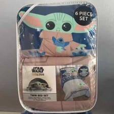 Disney Star Wars Hello Grogu 6-Pc. Twin Comforter Set - Brand New