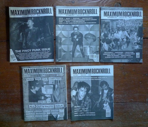 Lotto rivista MAXIMUM ROCKNROLL n.411/413/414/419/422 2017,2018[MUSICA PUNK - Imagen 1 de 11