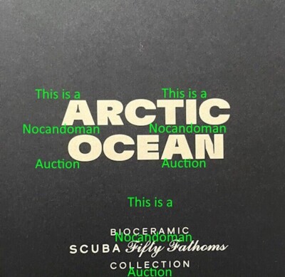 SWATCH BLANCPAIN ARCTIC OCEAN SCUBA FIFTY FATHOMS DIVER WATCH FREE SHIP 50 MOON