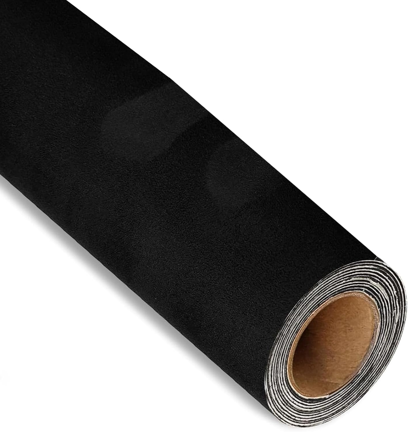 Microfiber Fabric Self-Adhesive Suede Look Stretch Film for Car Interior Black