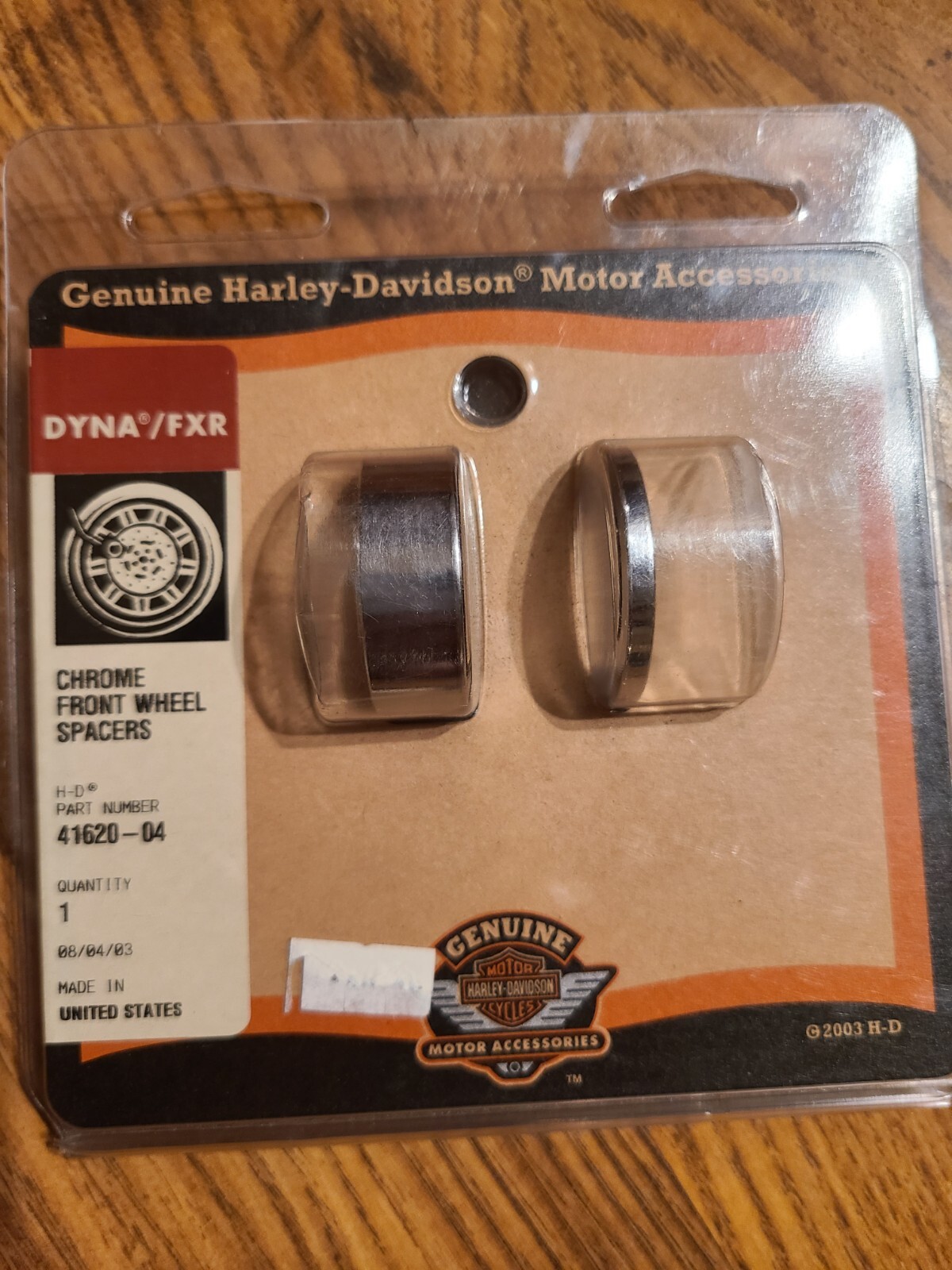 HARLEY DAVIDSON DYNA FXR CHROME FRONT WHEEL SPACERS 4162004 eBay