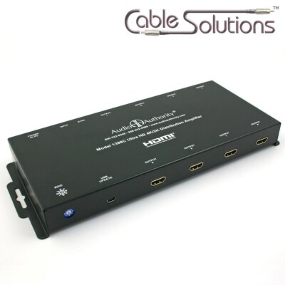 Audio Authority 1398C 4K Ultra-HD 1:8 HDMI Distribution Amplifier/Splitter w/3D
