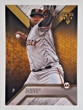 2016 TOPPS TRIPLE THREADS JOHNNY CUETO 5X7 JUMBO ART CARD #/49 GIANTS