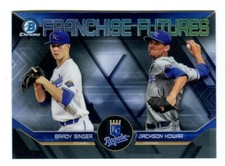 2018 Bowman Chrome Draft Franchise Futures #FF-KCR Brady Singer & Jackson Kowar