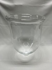 2 HUGE Williamsburg Glass Crystal? Globe for Light Candle Sconce Fixture