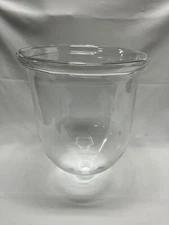 2 HUGE Williamsburg Glass Crystal? Globe for Light Candle Sconce Fixture