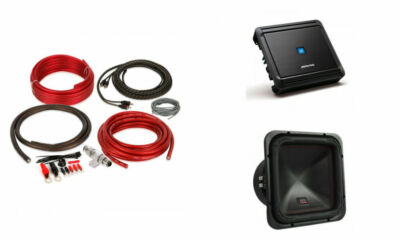 Alpine MRV-M500 Mono Amplifier + MTX S6512-44 12'' Subwoofer + 4 Gauge Amp Kit