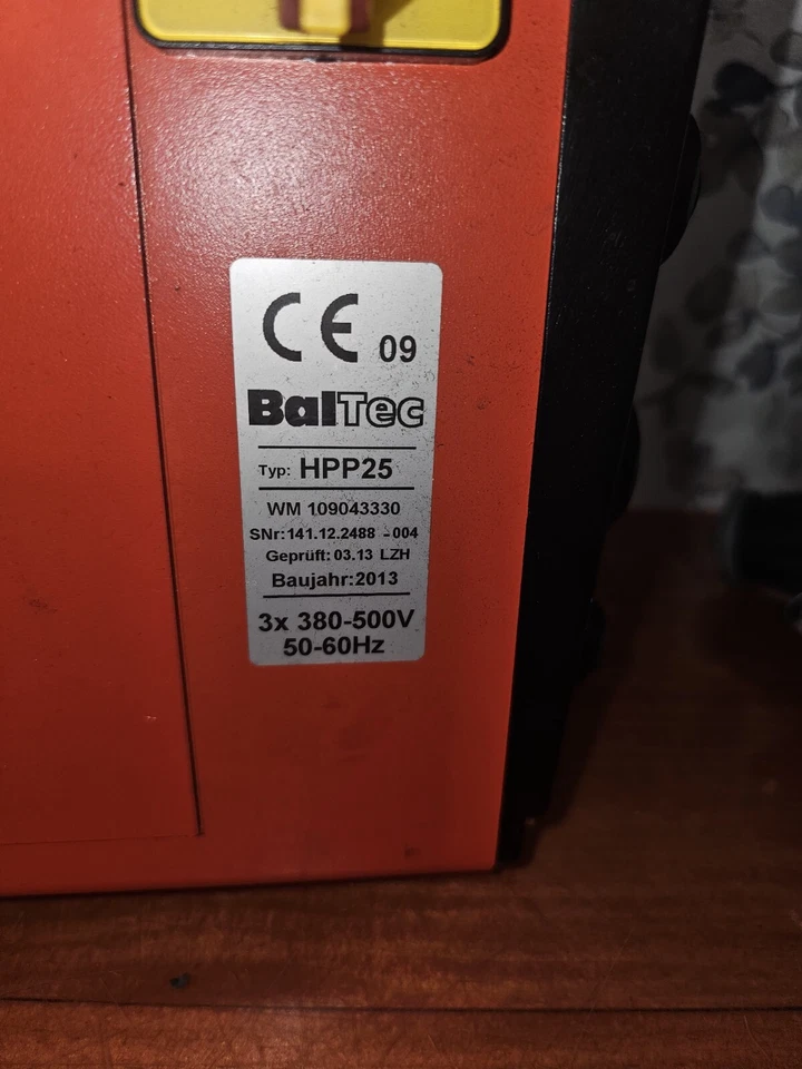 BalTec HPP25 WM 109042330 3x 380-500V/50-60Hz Riveting Head Controller FOR PARTS - Изображение 2 из 4