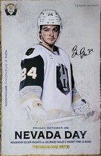 Henderson Silver Knights Brendan Brisson Signed 11 X 17 poster. 