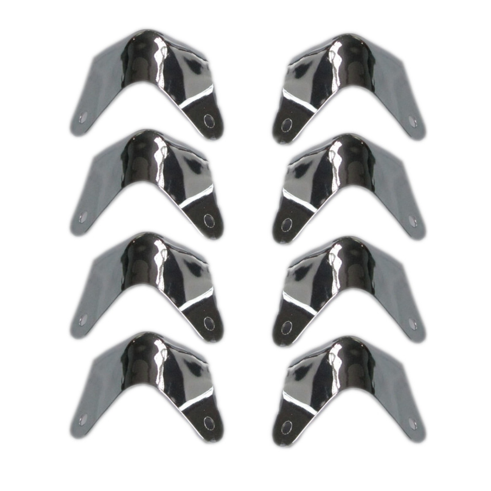 8PCS Metal 2-Leg Guitar AMP Amplifier Cabinet Corners Protectors For Fender