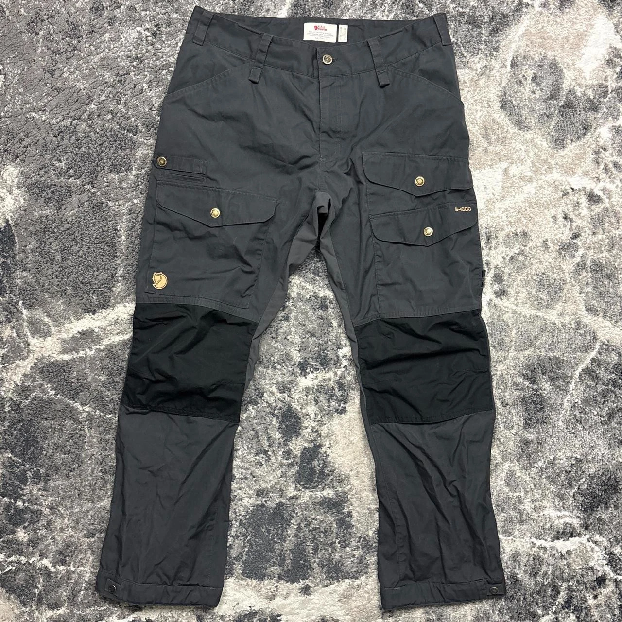 Fjallraven Vidda Pro Pants Mens 32x30 Black G-1000 Ventilated Trousers Cargo