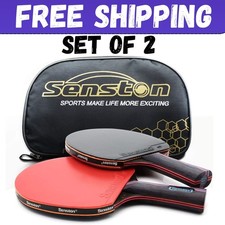 Professional Table Tennis Paddles Advance Intermediate Ping Pong Paddle Set of 2