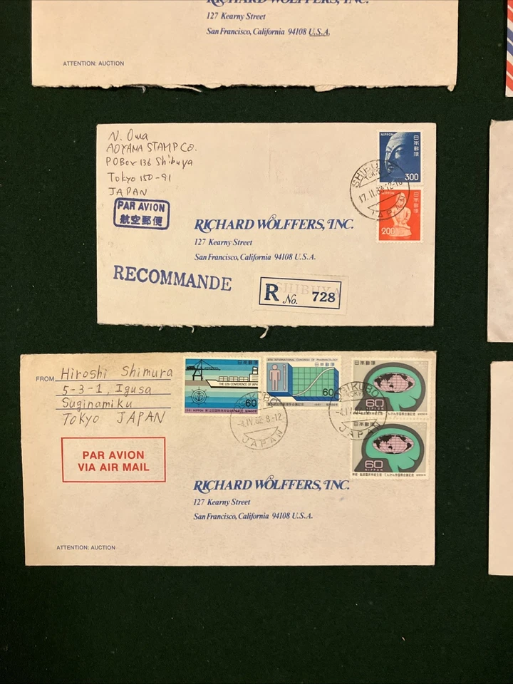 Lote de 10 cubiertas extranjeras Japón Sapporo Himeji Osaka Okayama Ogikubo Shibu Tokyo Kyot Foto 3 de 4